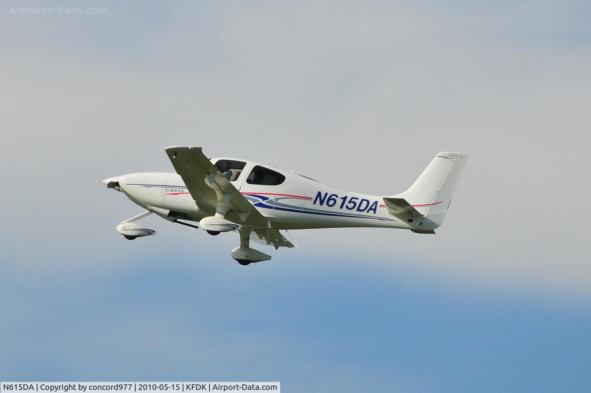 N615DA, 2007 Cirrus SR20 C/N 1853, Seen at KFDK on 5/15/2010.