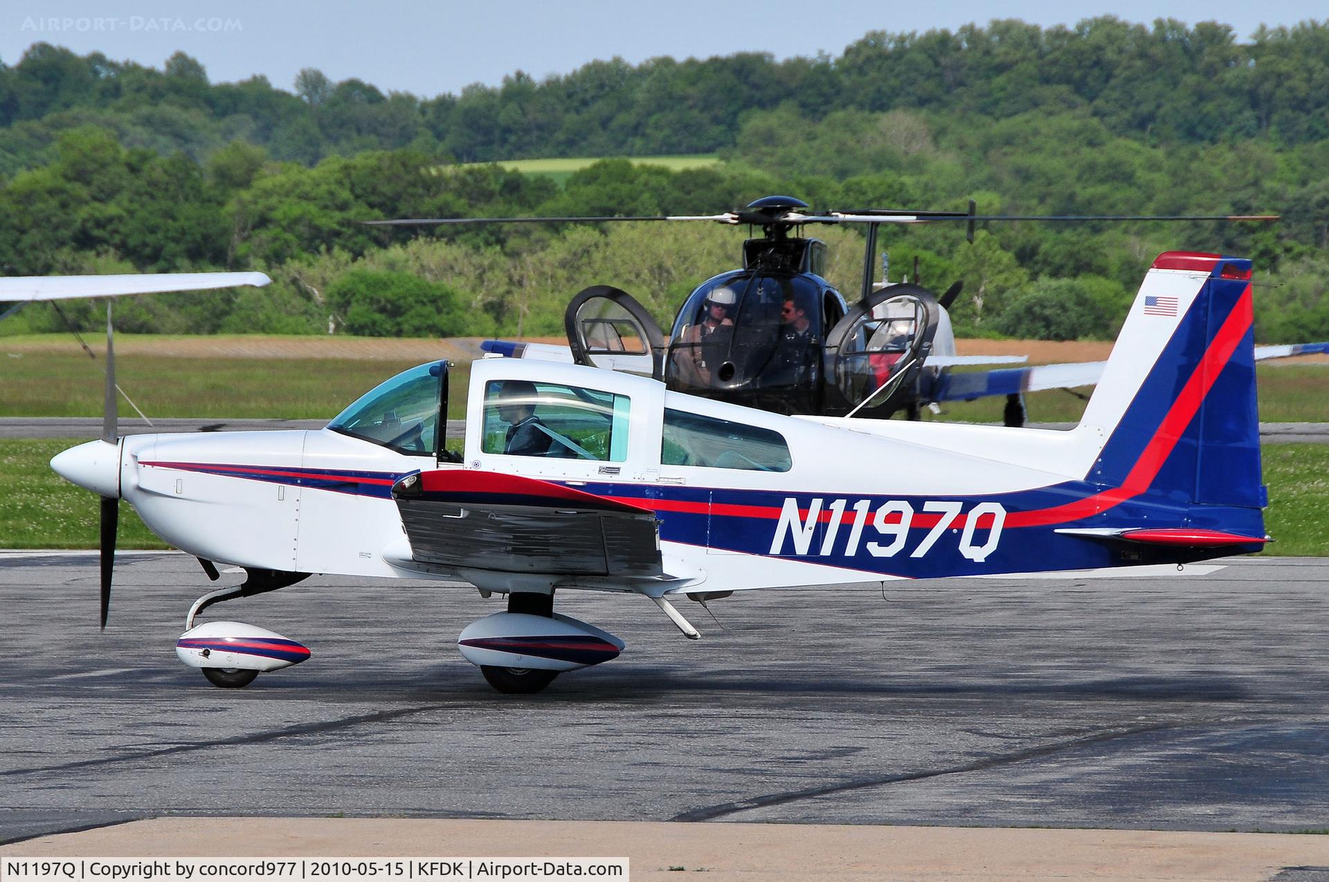 N1197Q, American General AG-5B Tiger C/N 10138, Seen at KFDK on 5/15/2010.