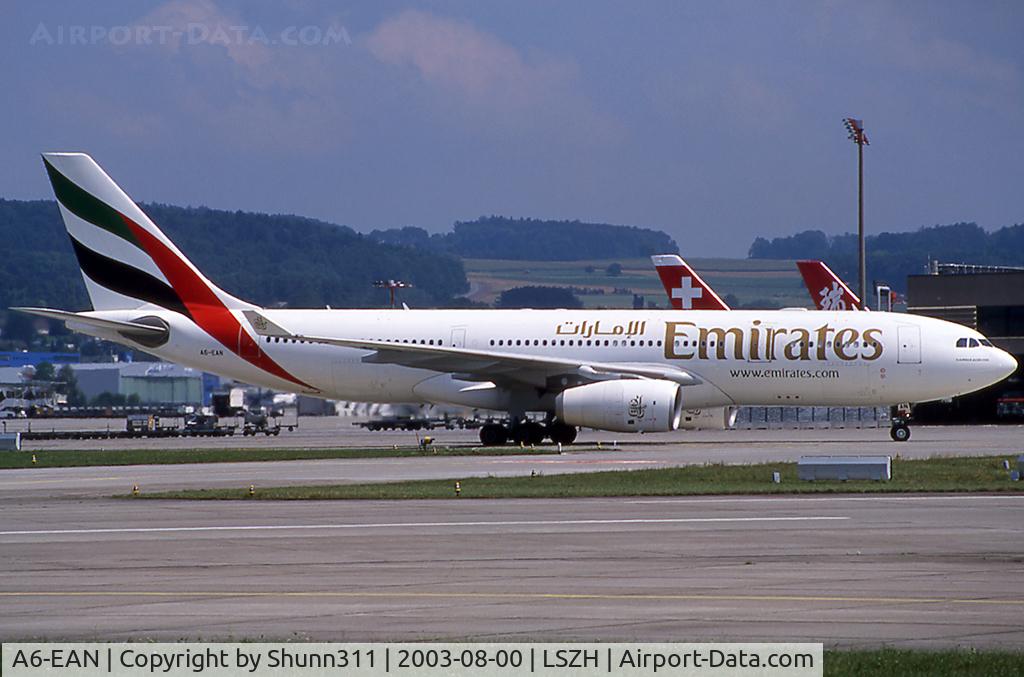 A6-EAN, 2002 Airbus A330-243 C/N 494, Taxiing to the terminal...