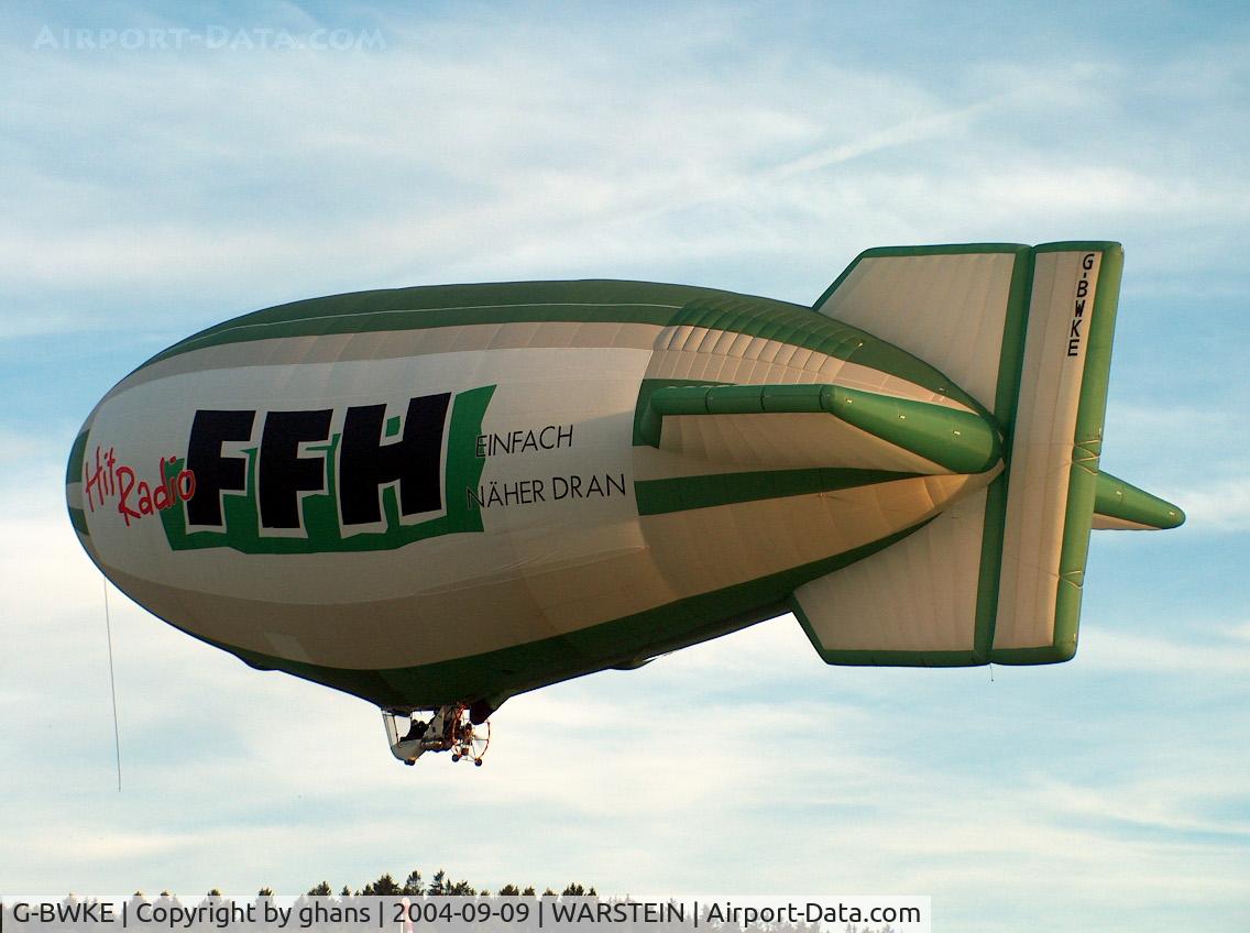 G-BWKE, 1996 Cameron Balloons AS-105 GD C/N 3685, FFH Hitradio