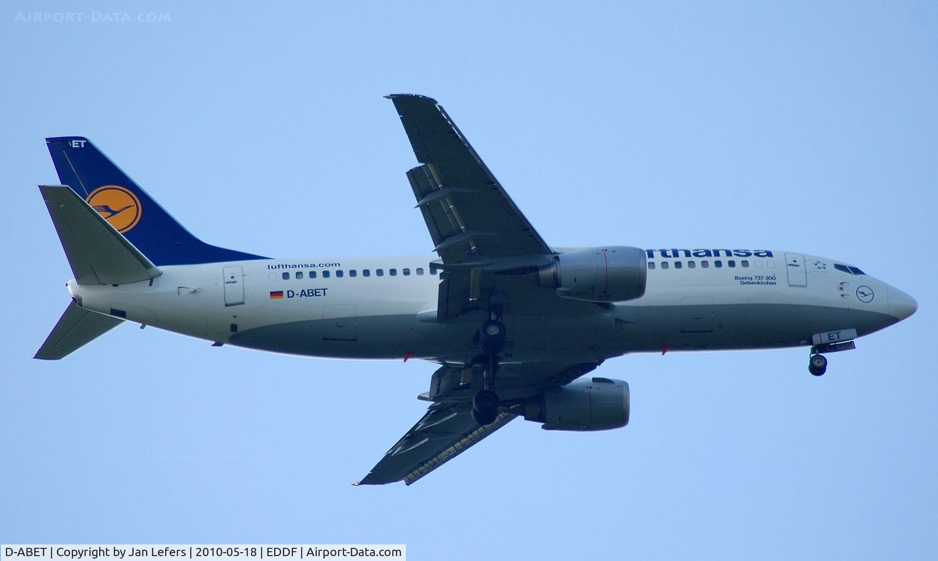 D-ABET, 1994 Boeing 737-330 C/N 27903, Lufthansa