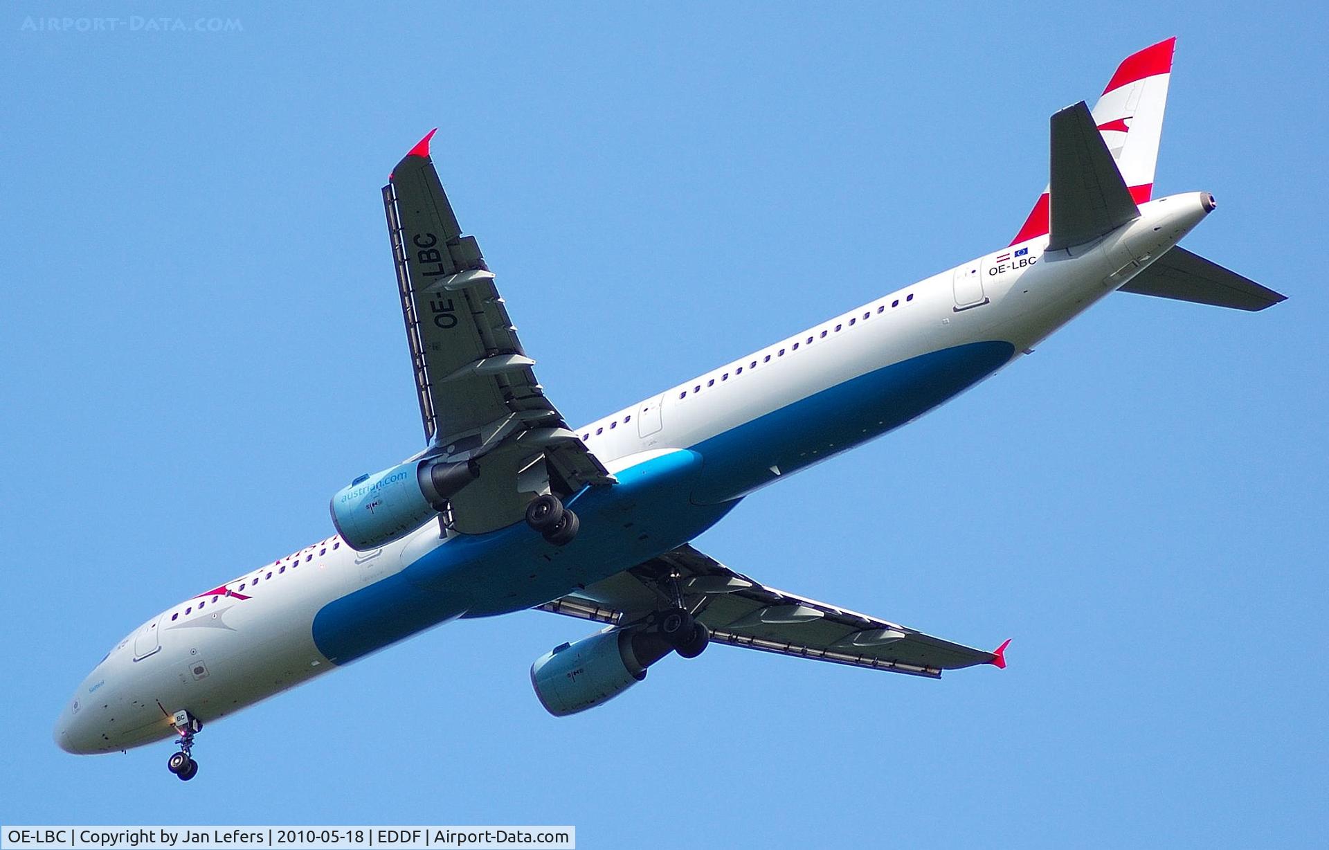 OE-LBC, 1996 Airbus A321-111 C/N 581, Austria