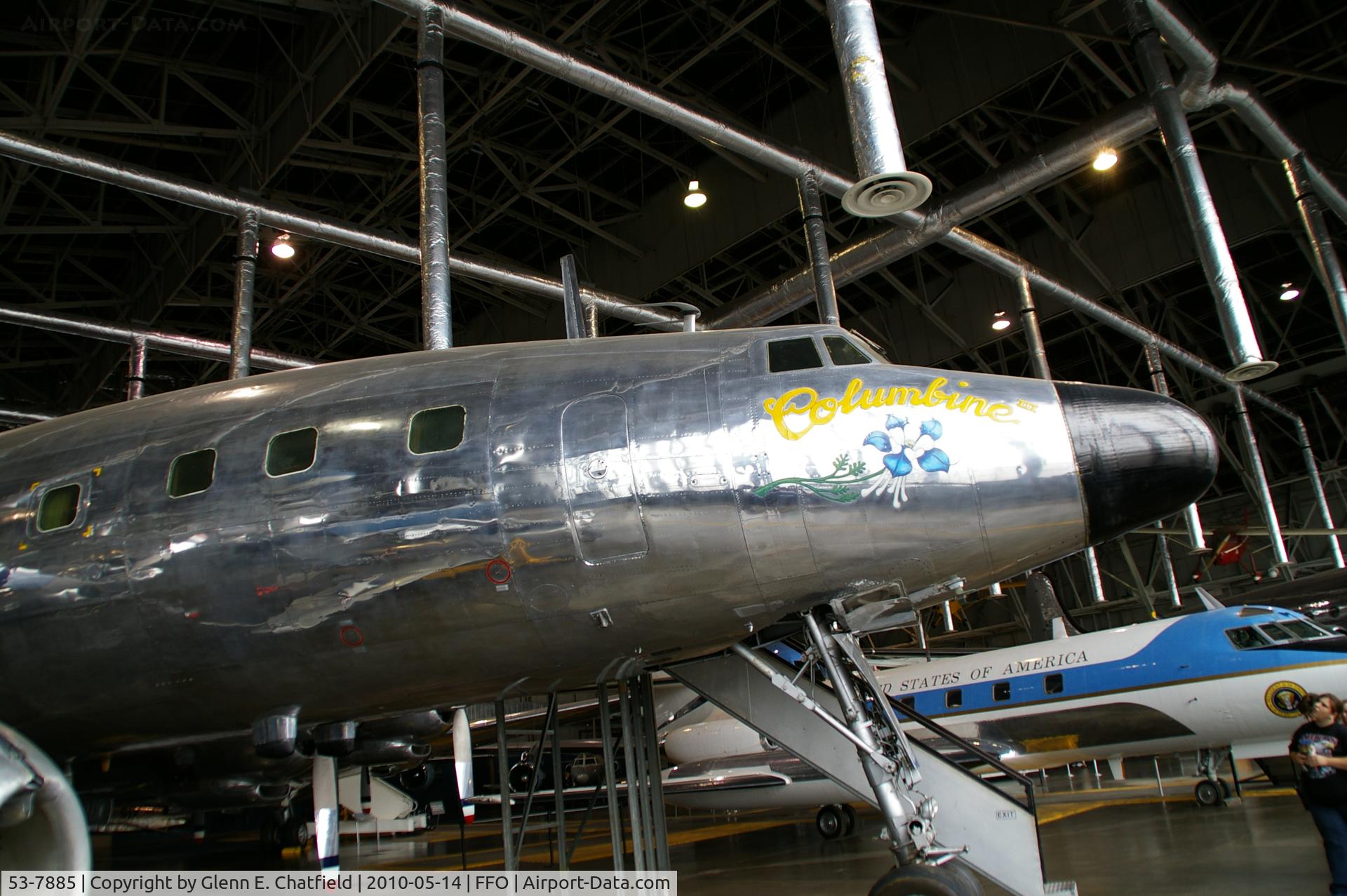 53-7885, 1953 Lockheed VC-121E Super Constellation C/N 4151, At the National Museum of the USAF