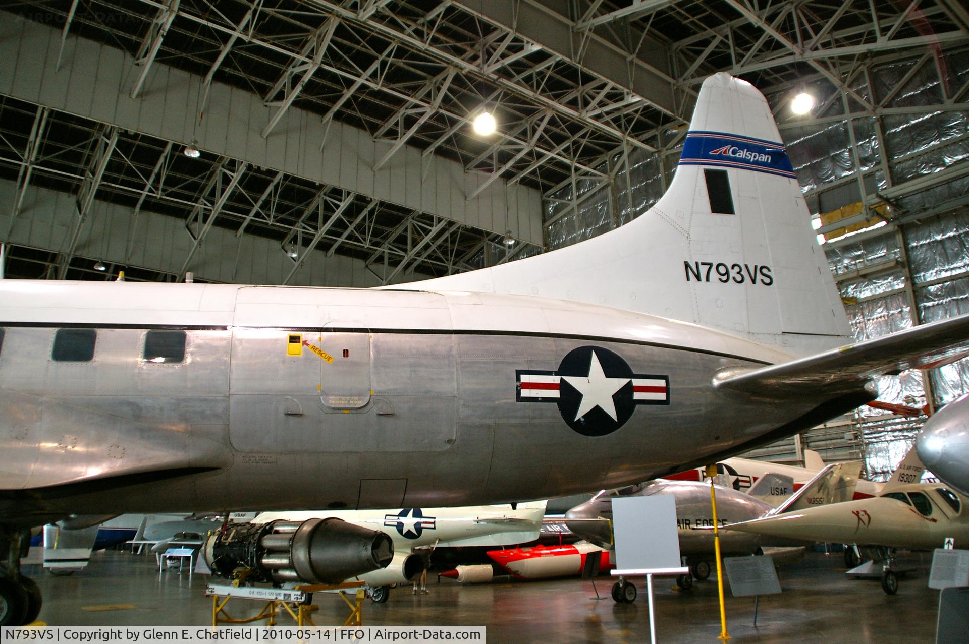 N793VS, 1955 Convair 340 C/N 245, At the National Museum of the USAF