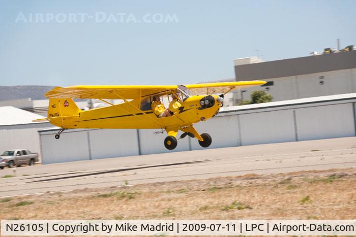 N26105, Piper J3C-65 Cub Cub C/N 4051, At West Coast Cub Fly-in 2009 Lompoc
