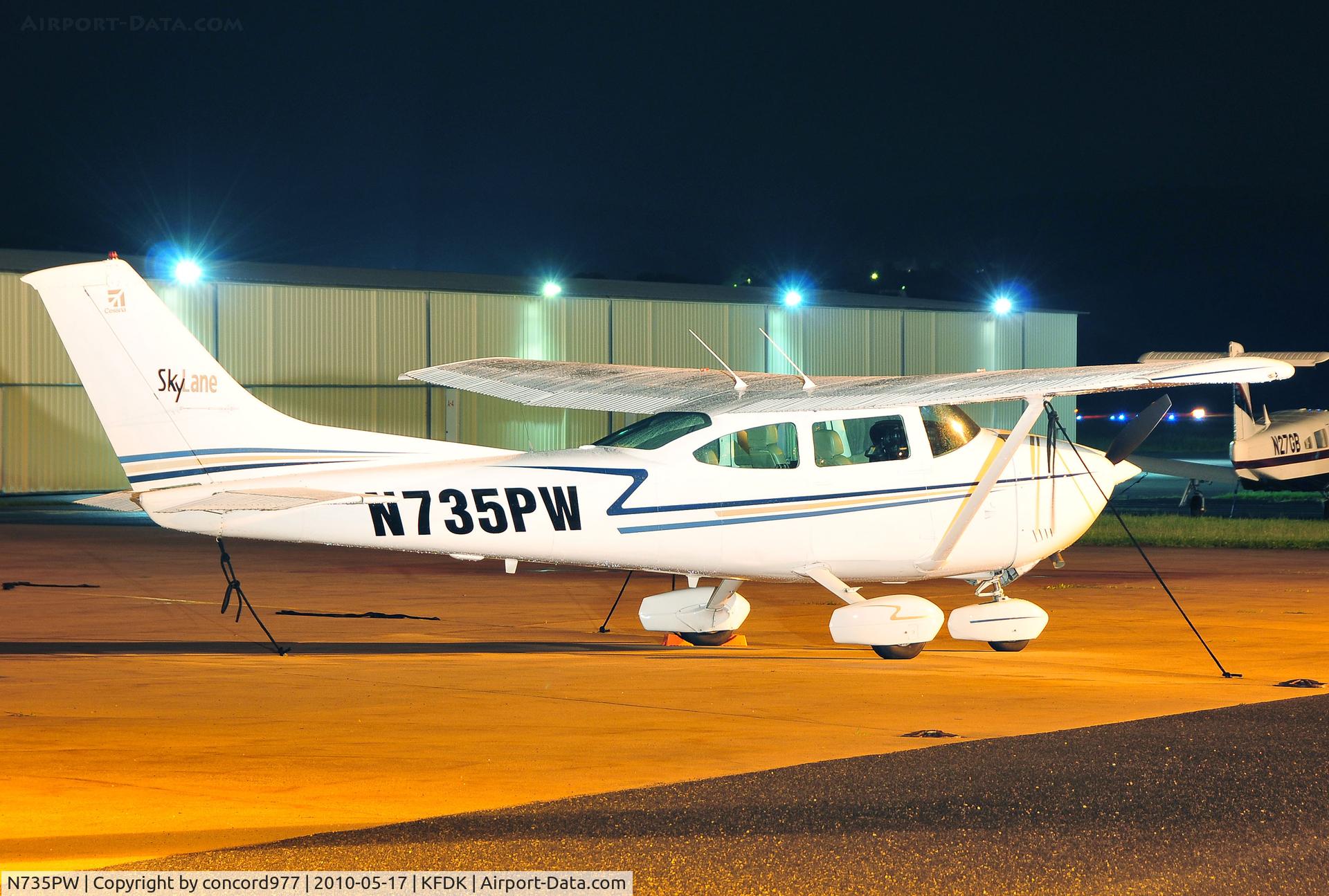 N735PW, 1977 Cessna 182Q Skylane C/N 18265586, Seen at KFDK on 5/17/2010.
