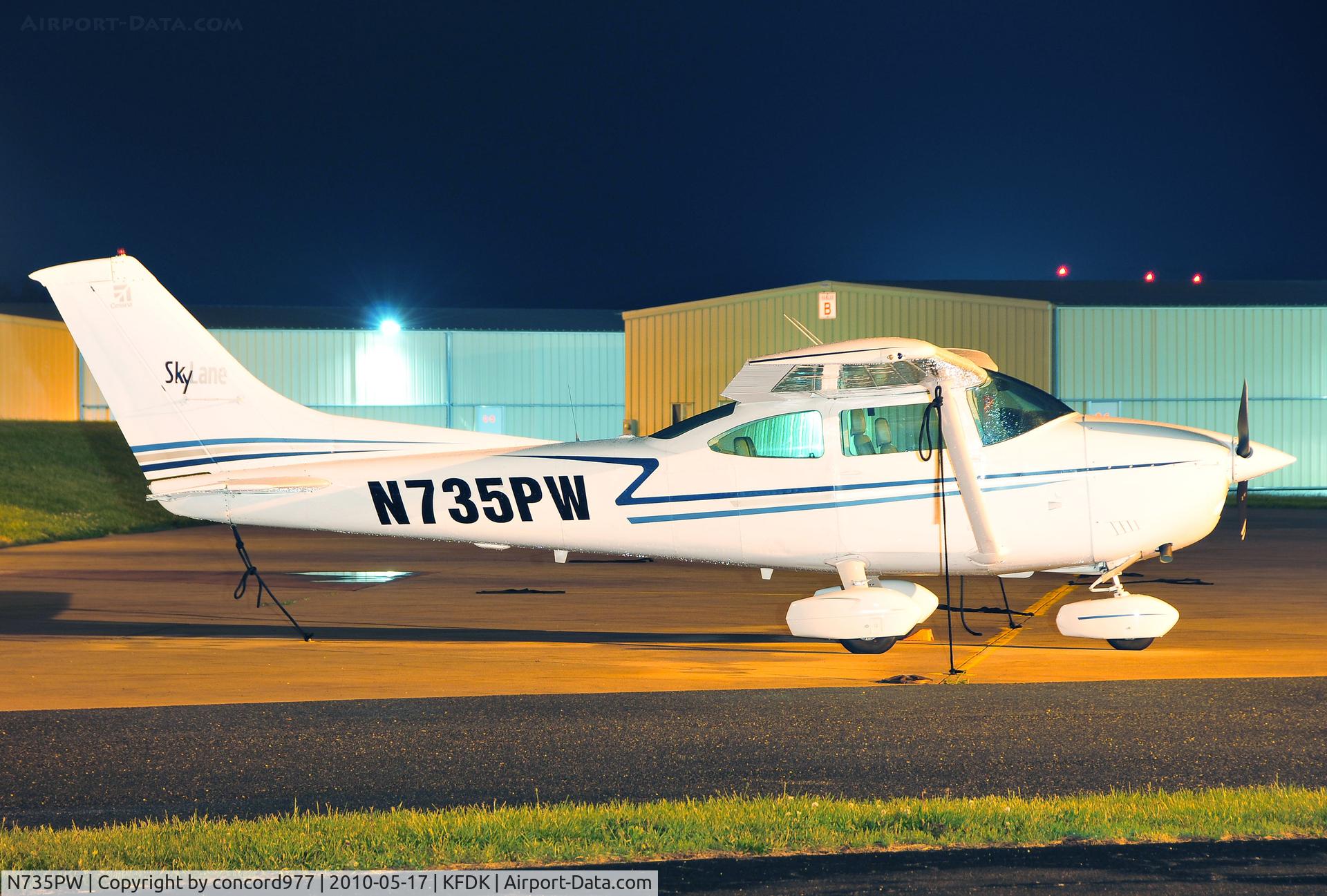 N735PW, 1977 Cessna 182Q Skylane C/N 18265586, Seen at KFDK on 5/17/2010.