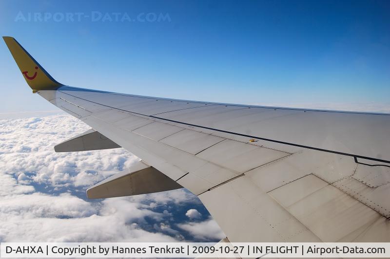 D-AHXA, 2007 Boeing 737-7K5 C/N 30714, TUIfly Boeing 737-700; flight from vienna to cologne