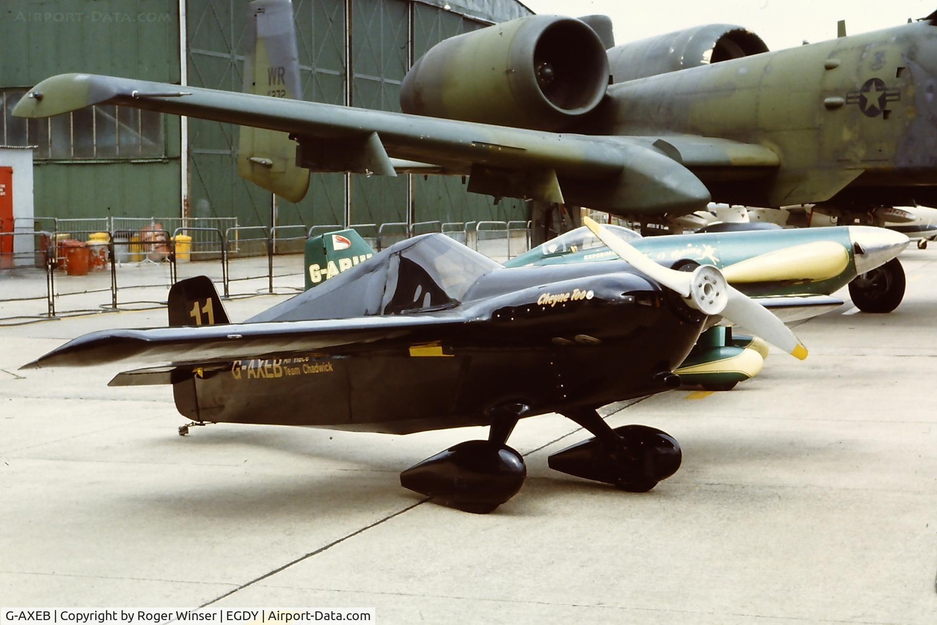 G-AXEB, 1972 Cassutt IIIM Racer C/N PFA 1343, Race #11. At RNAS Yeovilton Naval Air Day. Year to be confirmed