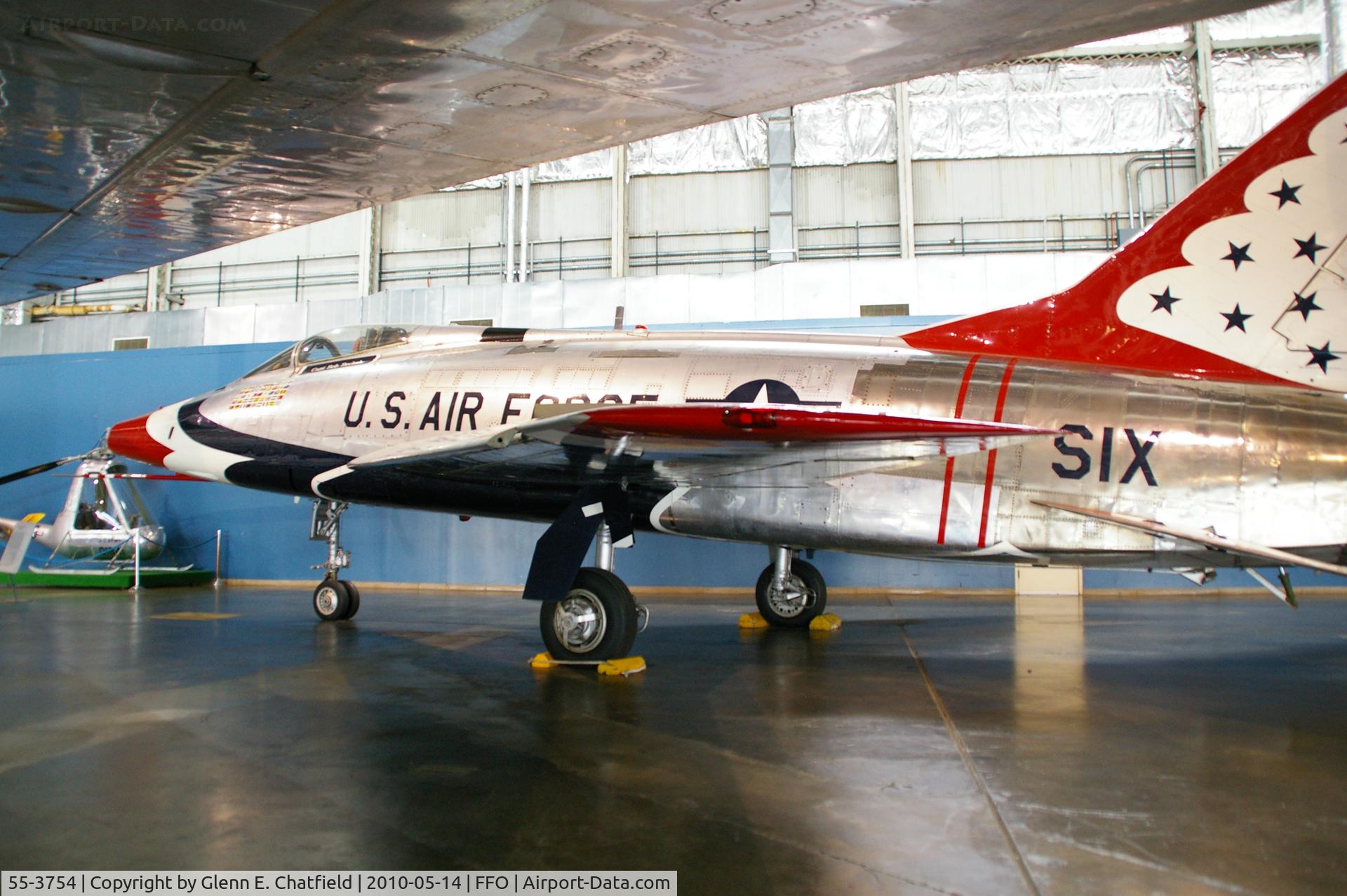 55-3754, 1956 North American F-100D Super Sabre C/N 223-436, At the National Museum of the USAF.