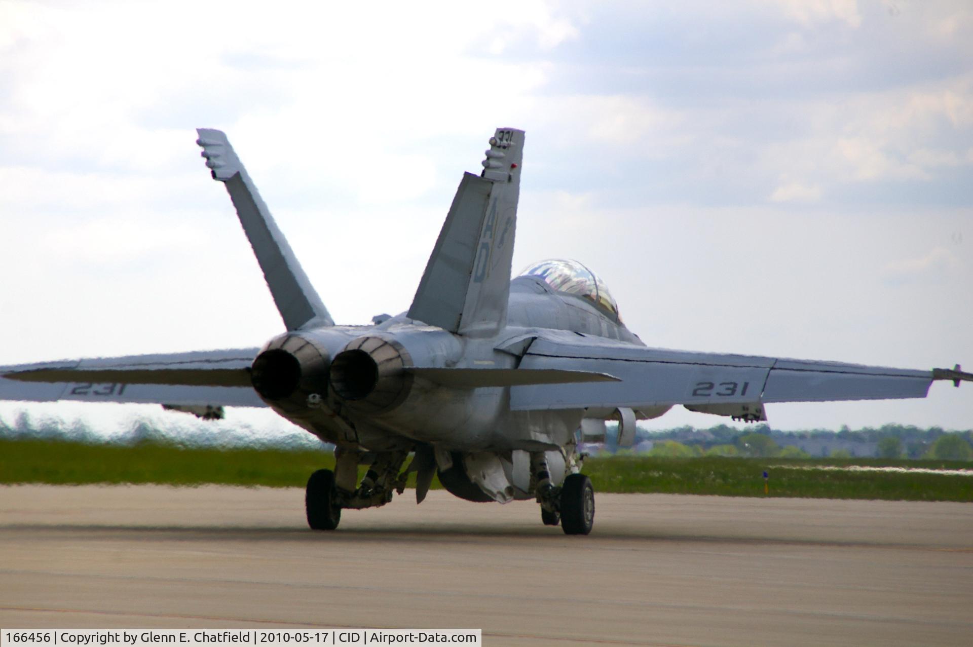 166456, Boeing F/A-18F Super Hornet C/N F091, Taxiing off PS Air Ramp.