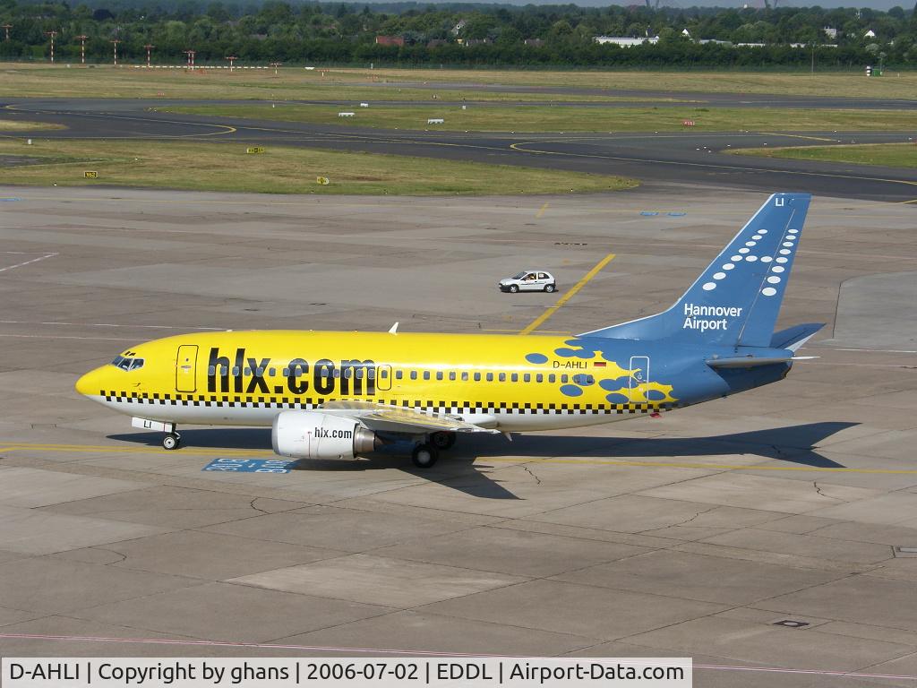 D-AHLI, 1991 Boeing 737-5K5 C/N 25037, Promoting Hannovber Airport