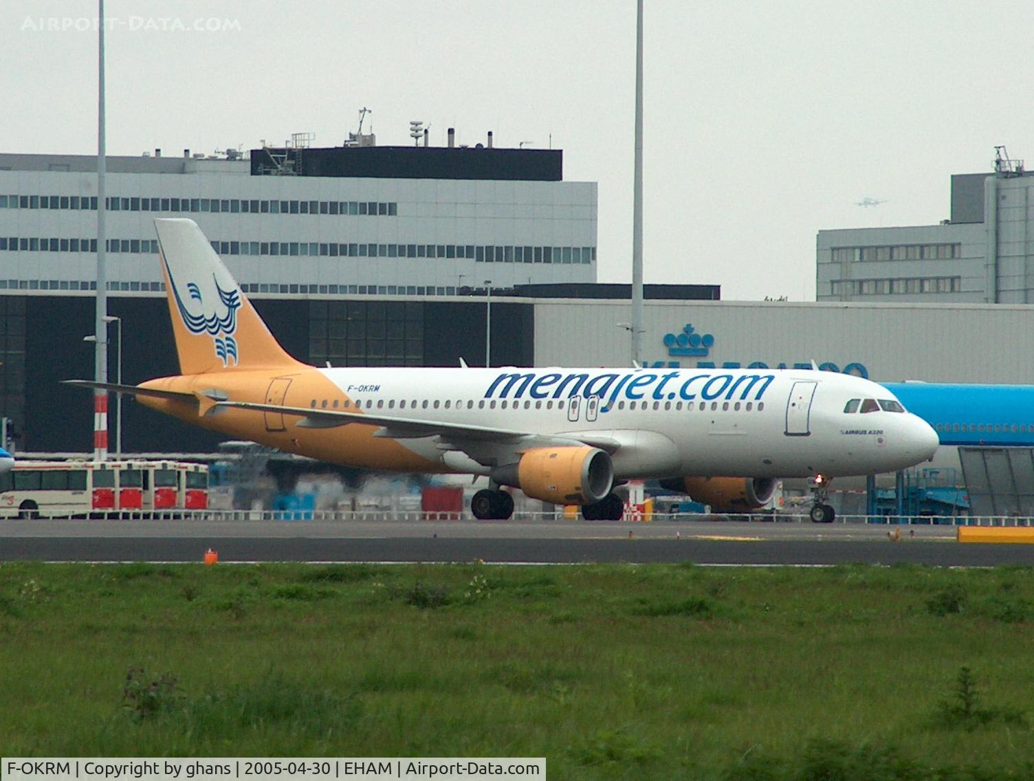 F-OKRM, 1996 Airbus A320-211 C/N 615, Flying for Menajet