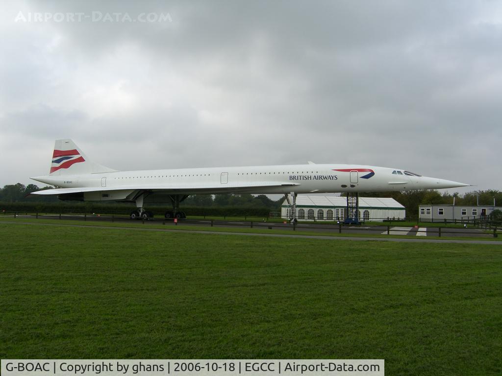 G-BOAC, 1975 Aerospatiale-BAC Concorde 1-102 C/N 100-004, On display at Manchester Viewing Park