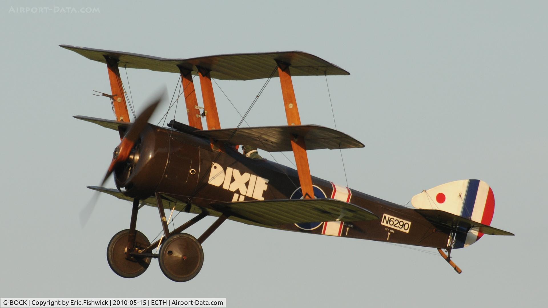 G-BOCK, 1980 Sopwith Triplane Replica C/N NAW-1, 43. G-BOCK at Shuttleworth May Sunset Air Display