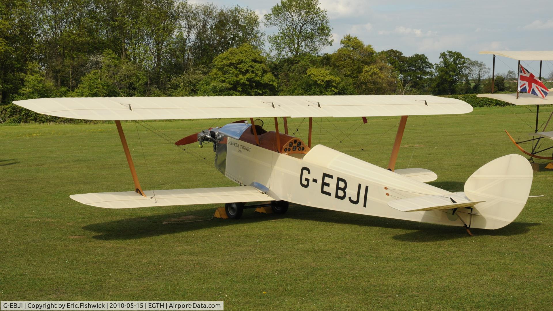 G-EBJI, 1977 Hawker Cygnet Replica C/N PFA 077-10240, 1. G-EBJI at Shuttleworth May Sunset Air Display