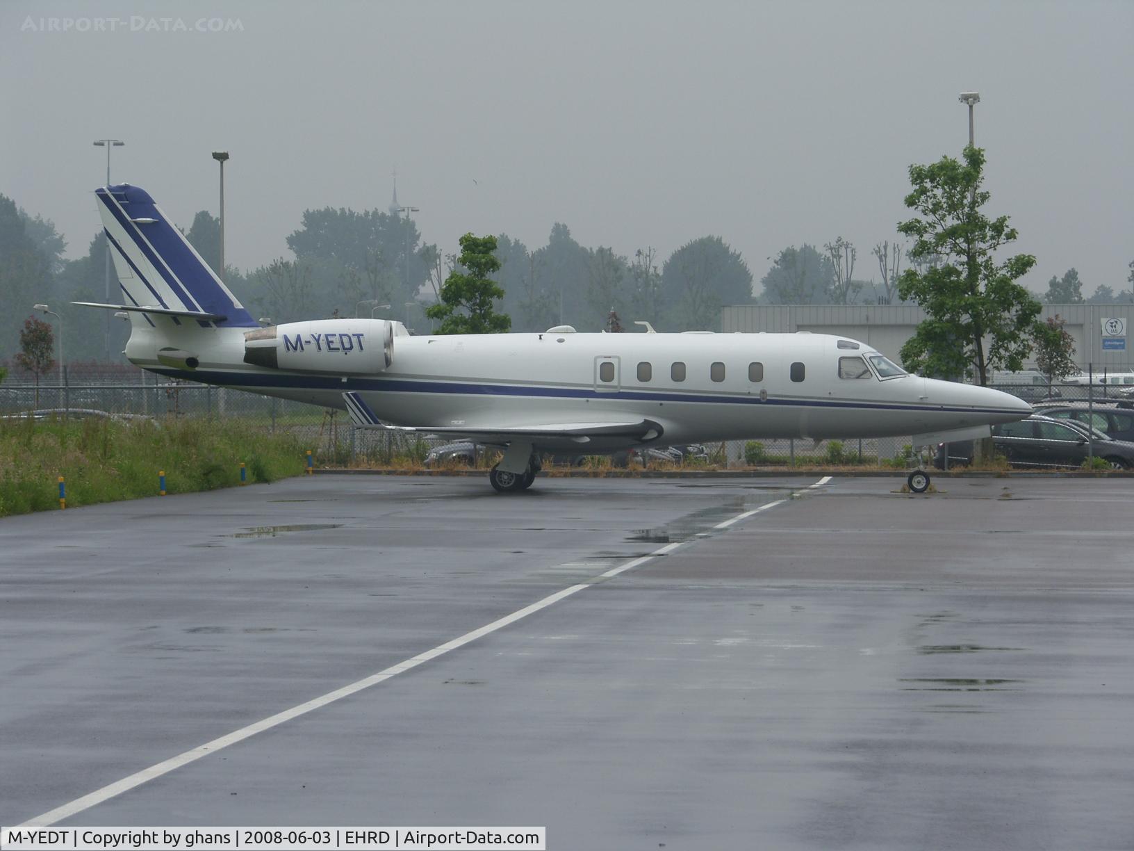M-YEDT, Gulfstream Aerospace G100 C/N 141, Parked at the hangars at Rotterdam
