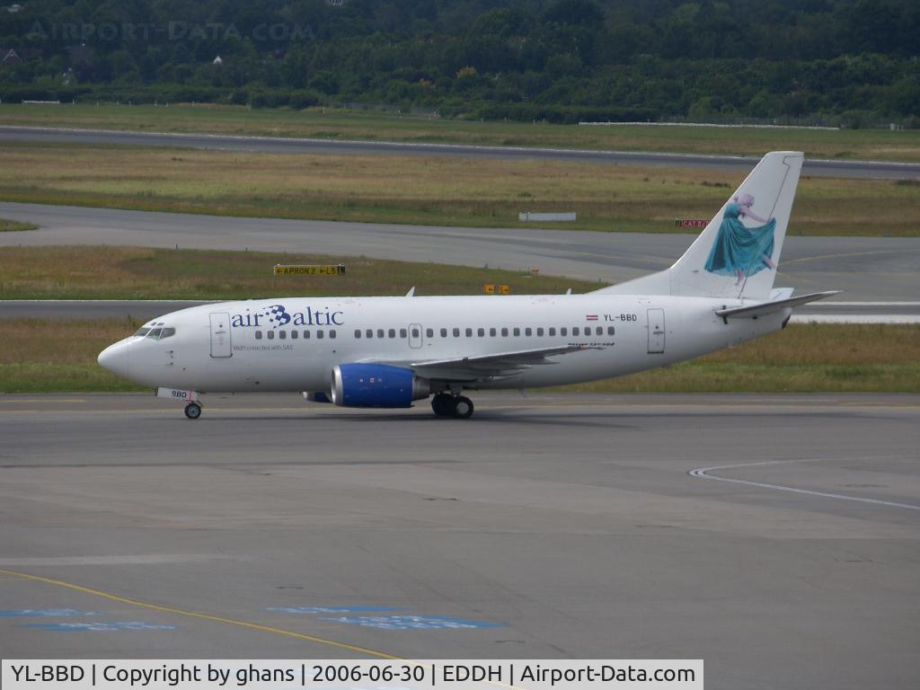 YL-BBD, 1999 Boeing 737-53S C/N 29075, Girl dancing in green dress
