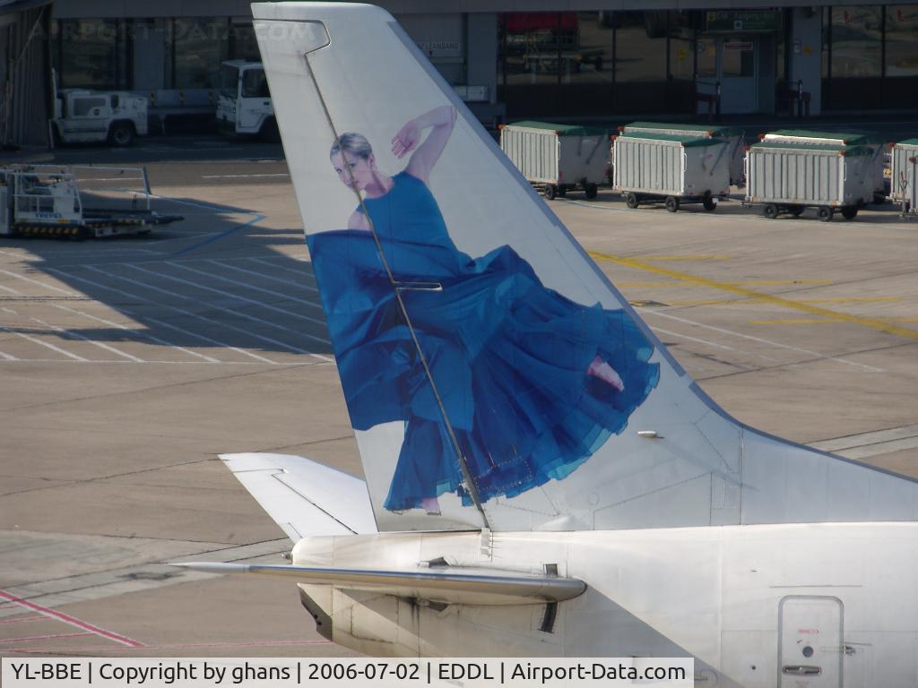 YL-BBE, 1998 Boeing 737-53S C/N 29073, Blue dress