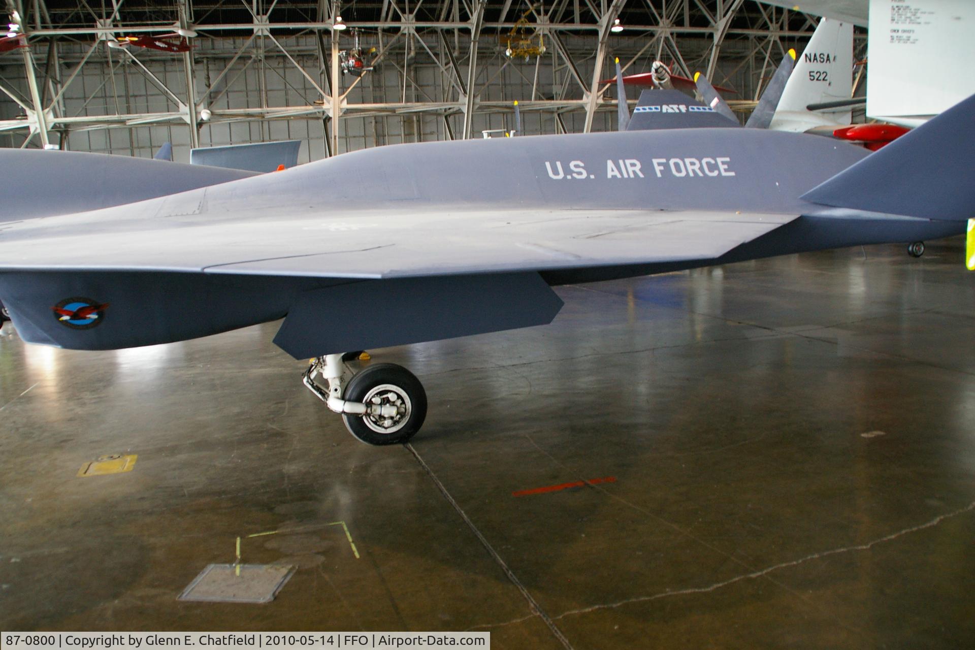 87-0800, 1990 Northrop YF-23A C/N PAV-1, In the R&D hangar of the National Museum of the USAF.