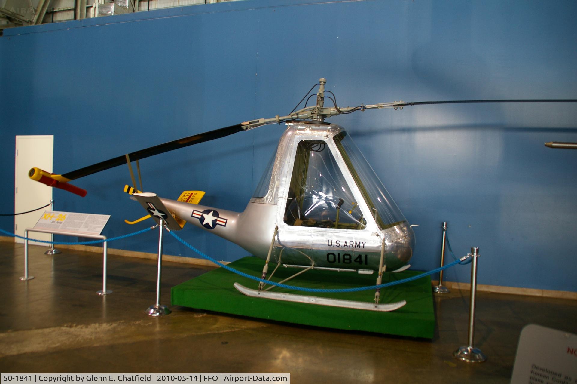 50-1841, 1951 American Helicopter Company XH-26 Jet Jeep C/N Unknown, In the R&D hangar of the National Museum of the USAF.