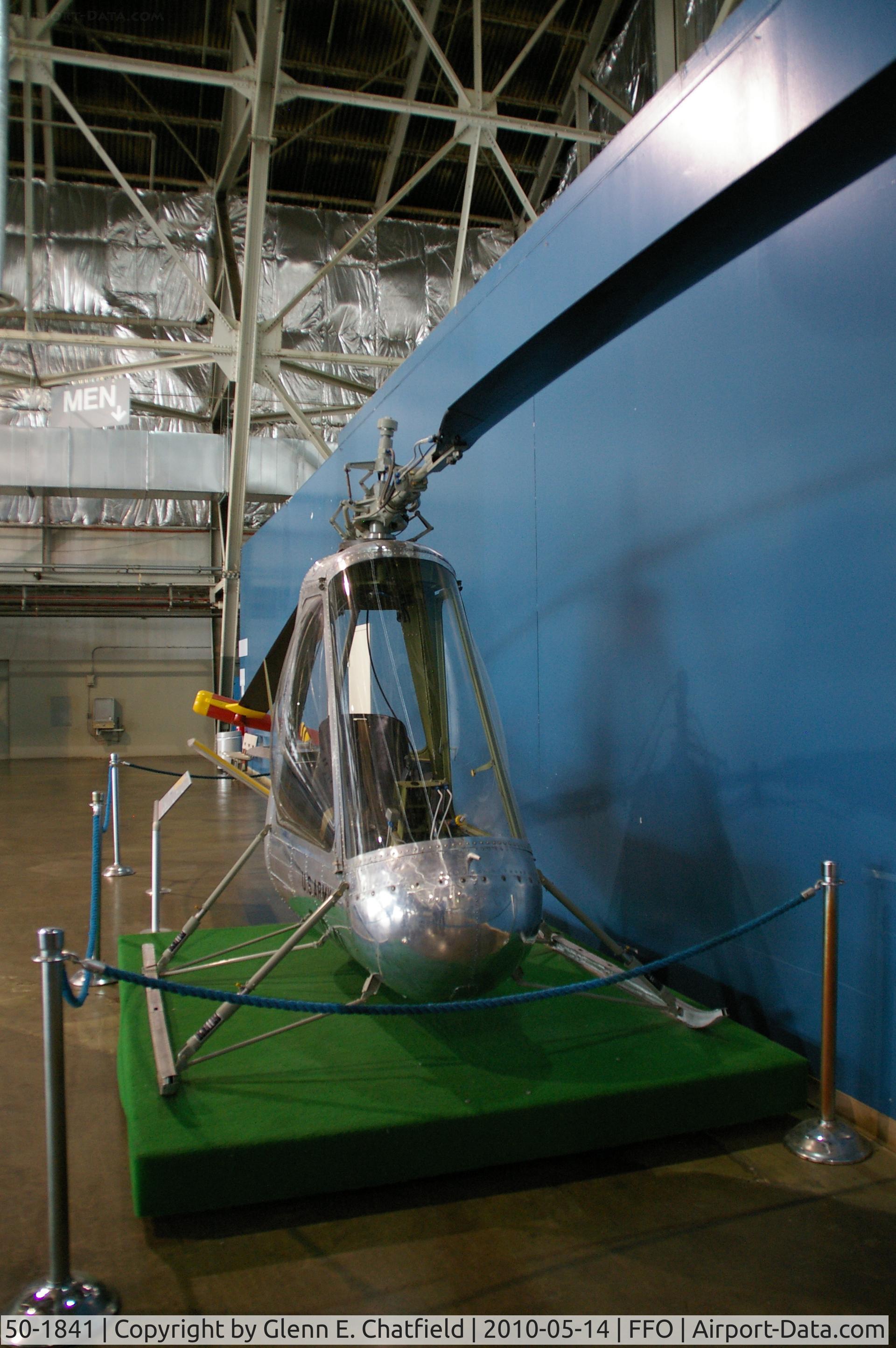 50-1841, 1951 American Helicopter Company XH-26 Jet Jeep C/N Unknown, In the R&D hangar of the National Museum of the USAF.