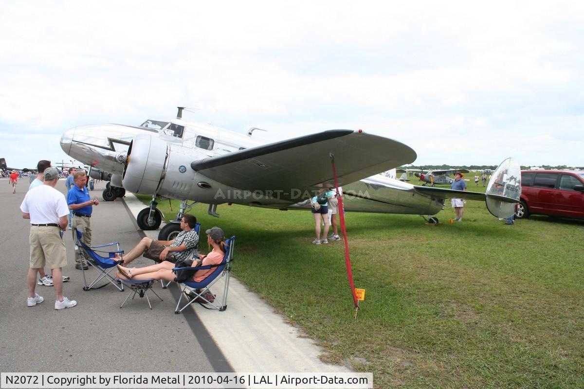 N2072, 1936 Lockheed 12A Electra Junior C/N 1208, Lockheed 12A
