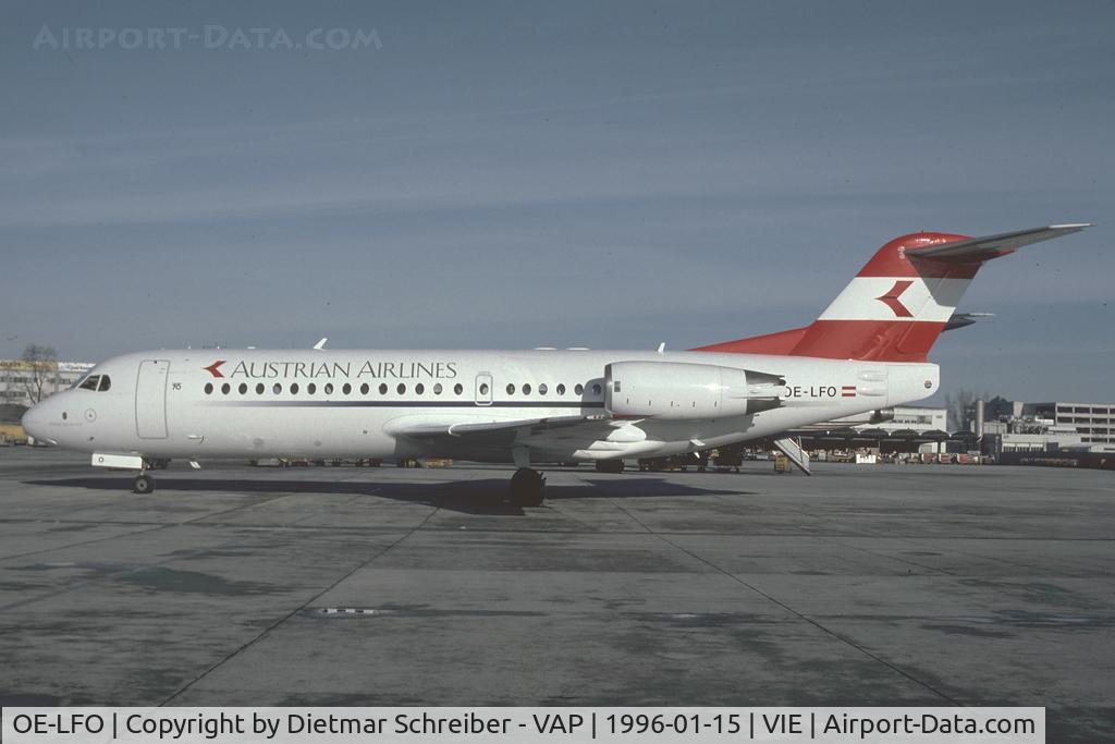 OE-LFO, 1995 Fokker 70 (F-28-0070) C/N 11559, Austiran Airlines Fokker 70