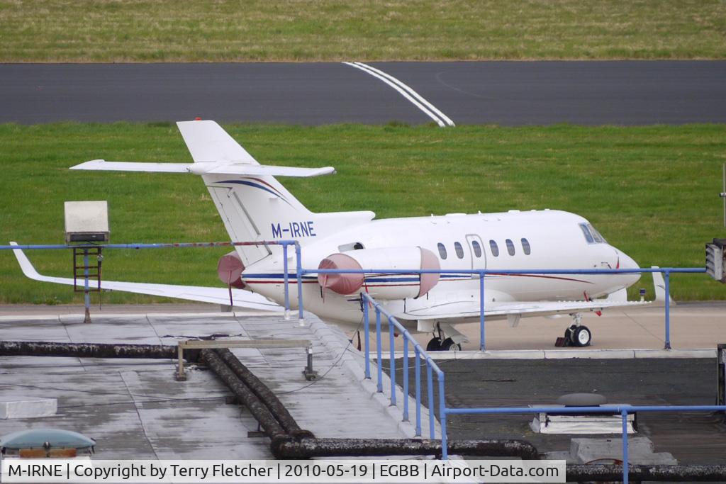 M-IRNE, 2006 Raytheon Hawker 850XP C/N 258778, Always seems to be parked in a difficult spot to photograph at Birmingham