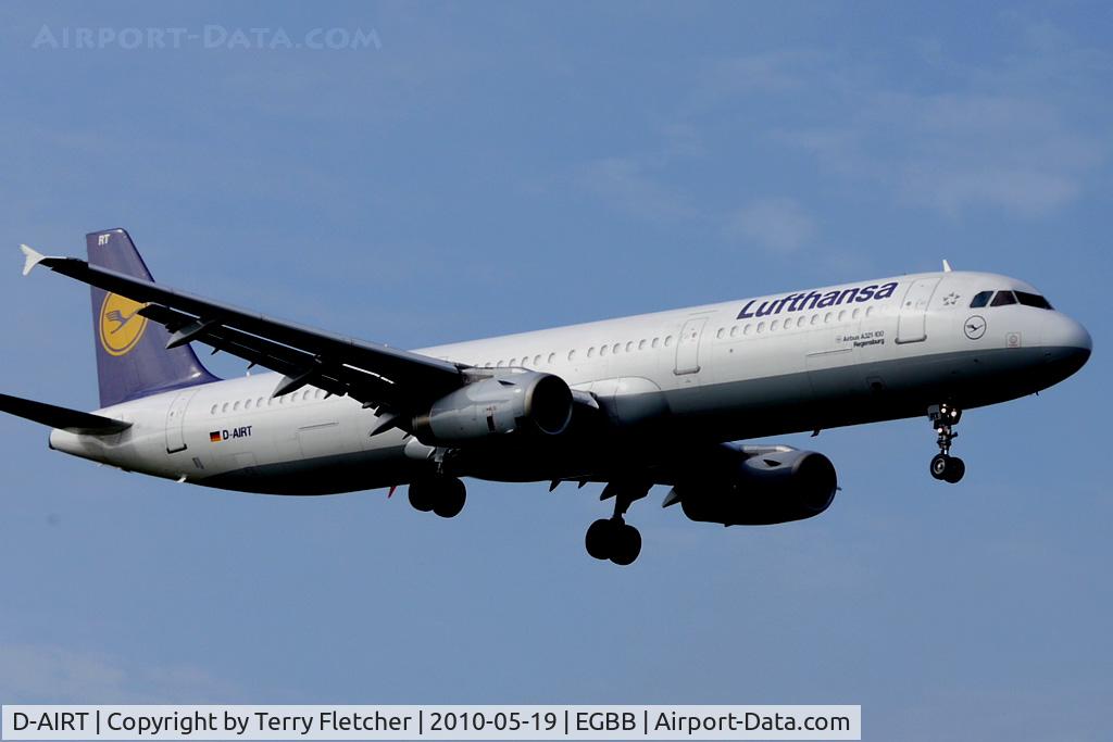 D-AIRT, 1997 Airbus A321-131 C/N 0652, Lufthansa A320 at Birmingham