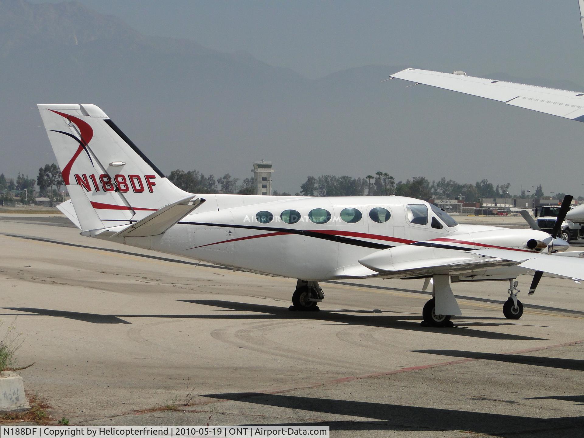 N188DF, 1984 Cessna 425 Conquest I C/N 425-0188, Parked at Ontario