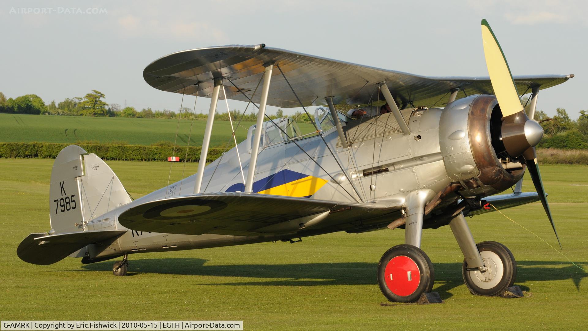 G-AMRK, 1937 Gloster Gladiator Mk1 C/N [L8032], 2. G-AMRK at Shuttleworth May Sunset Air Display
