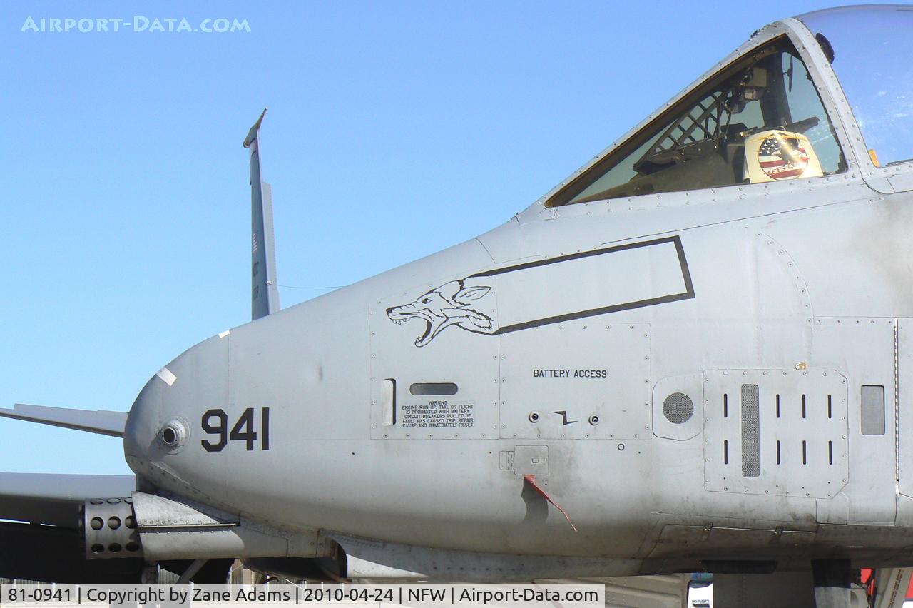 81-0941, 1981 Fairchild Republic A-10A Thunderbolt II C/N A10-0636, At the 2010 NAS-JRB Fort Worth Airshow
