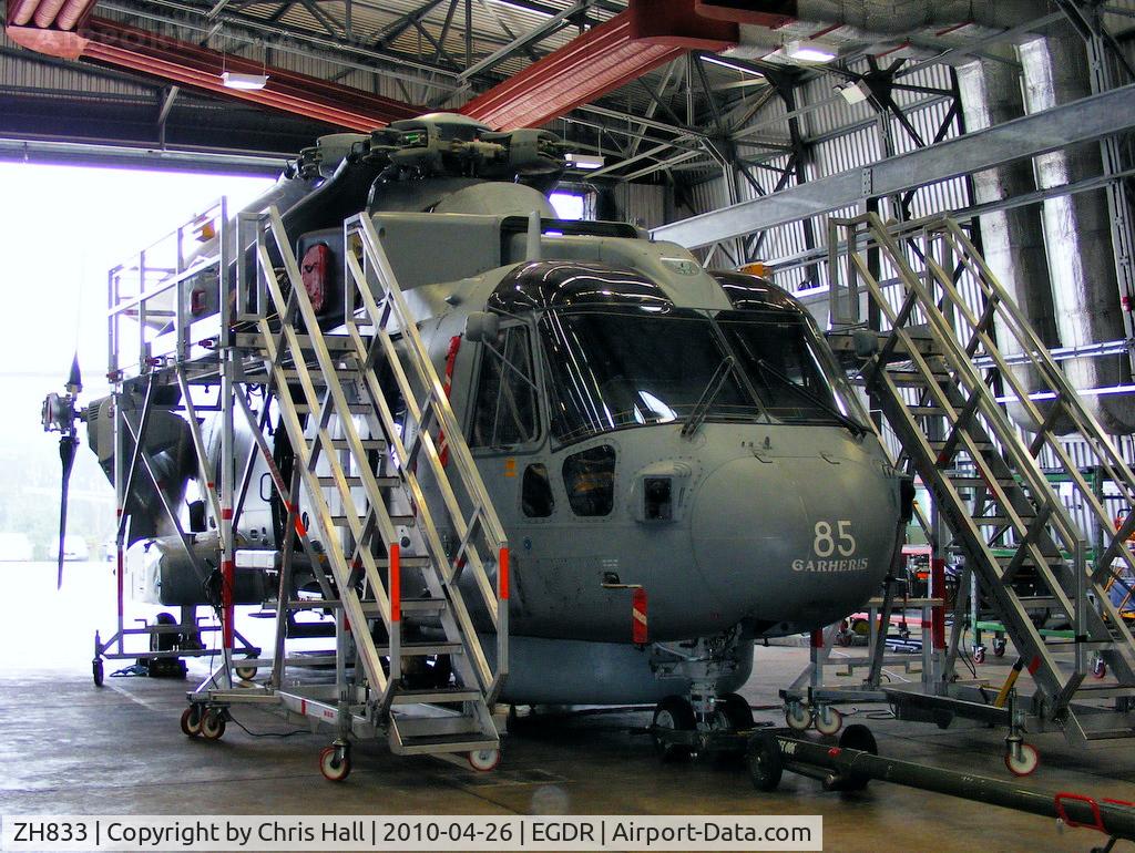 ZH833, 1999 AgustaWestland EH-101 Merlin HM2 C/N 50061/RN13, Agusta Westland EH101 Merlin HM2, Royal Navy, 824 NAS 