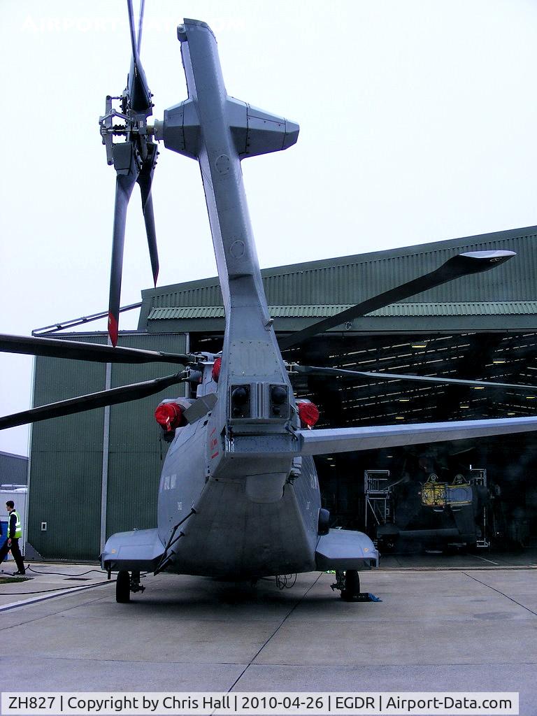 ZH827, 1998 AgustaWestland EH-101 Merlin HM.2 C/N 50037/RN07/MCSP20, Agusta Westland EH101 Merlin HM1, Royal Navy, 824 NAS 