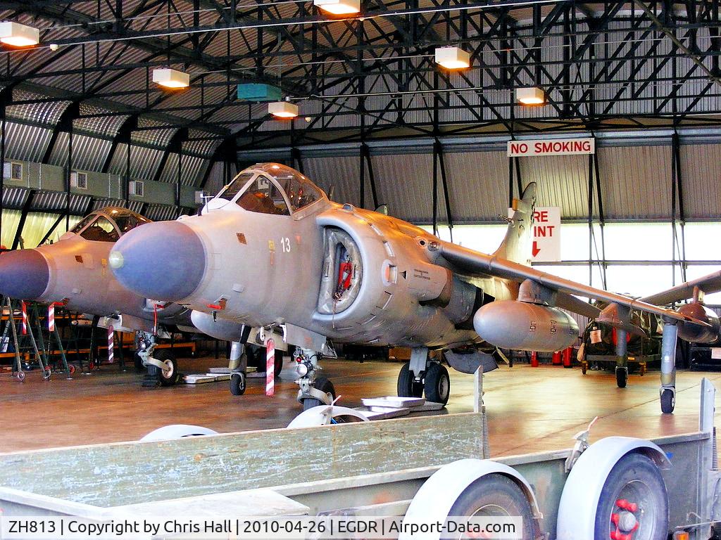 ZH813, 1998 British Aerospace Sea Harrier F/A.2 C/N NB18, With the School of Flight Deck Operations at RNAS Culdrose