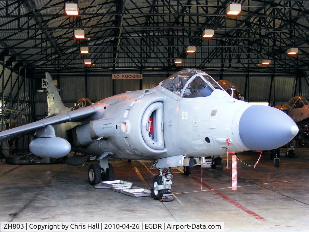 ZH803, 1996 British Aerospace Sea Harrier F/A.2 C/N NB08, BAe Sea Harrier F/A2, with the School of Flight Deck Operations at RNAS Culdrose
