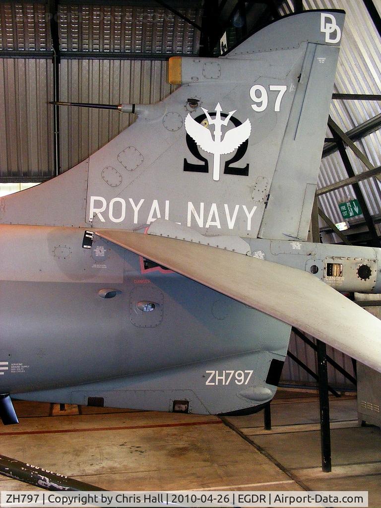 ZH797, 1995 British Aerospace Sea Harrier F/A.2 C/N NB02, BAe Sea Harrier F/A2, with the School of Flight Deck Operations at RNAS Culdrose