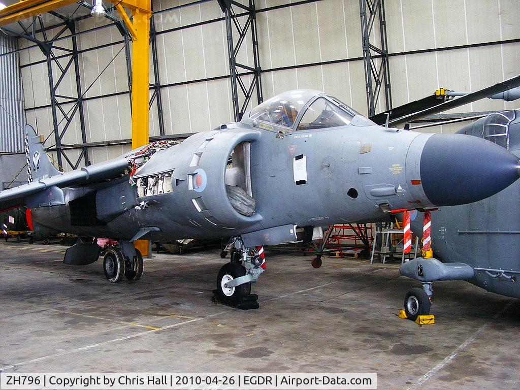 ZH796, 1995 British Aerospace Sea Harrier F/A.2 C/N NB01, With the School of Flight Deck Operations at RNAS Culdrose