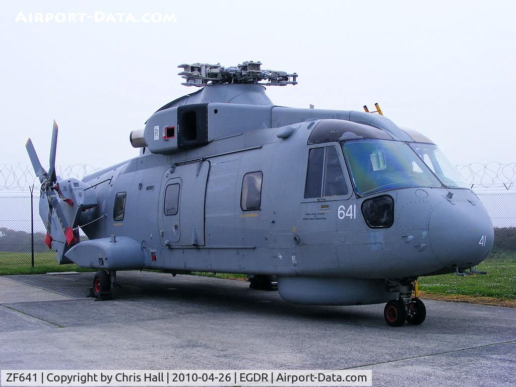 ZF641, 1987 AgustaWestland EH-101 C/N 50001/PP1, The first British development aircraft now with the School of Flight Deck Operations at RNAS Culdrose