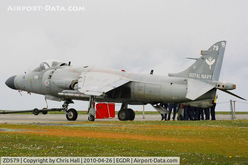 ZD579, 1985 British Aerospace Sea Harrier F/A.2 C/N 41H-912042/B36/P14, BAe Sea Harrier F/A2, with the School of Flight Deck Operations at RNAS Culdrose