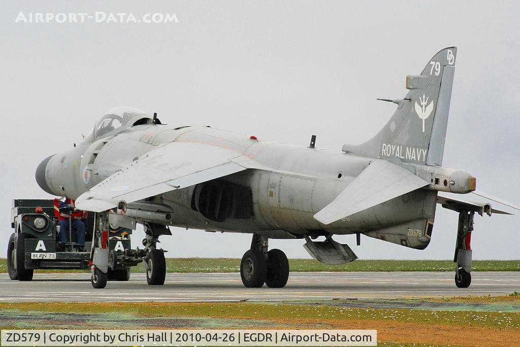 ZD579, 1985 British Aerospace Sea Harrier F/A.2 C/N 41H-912042/B36/P14, BAe Sea Harrier F/A2, with the School of Flight Deck Operations at RNAS Culdrose