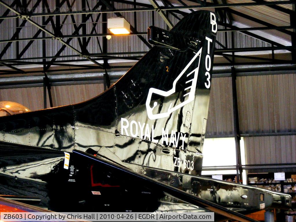 ZB603, 1983 British Aerospace Harrier T.8 C/N 212035, H.S. Harrier T.8 with the School of Flight Deck Operations at RNAS Culdrose