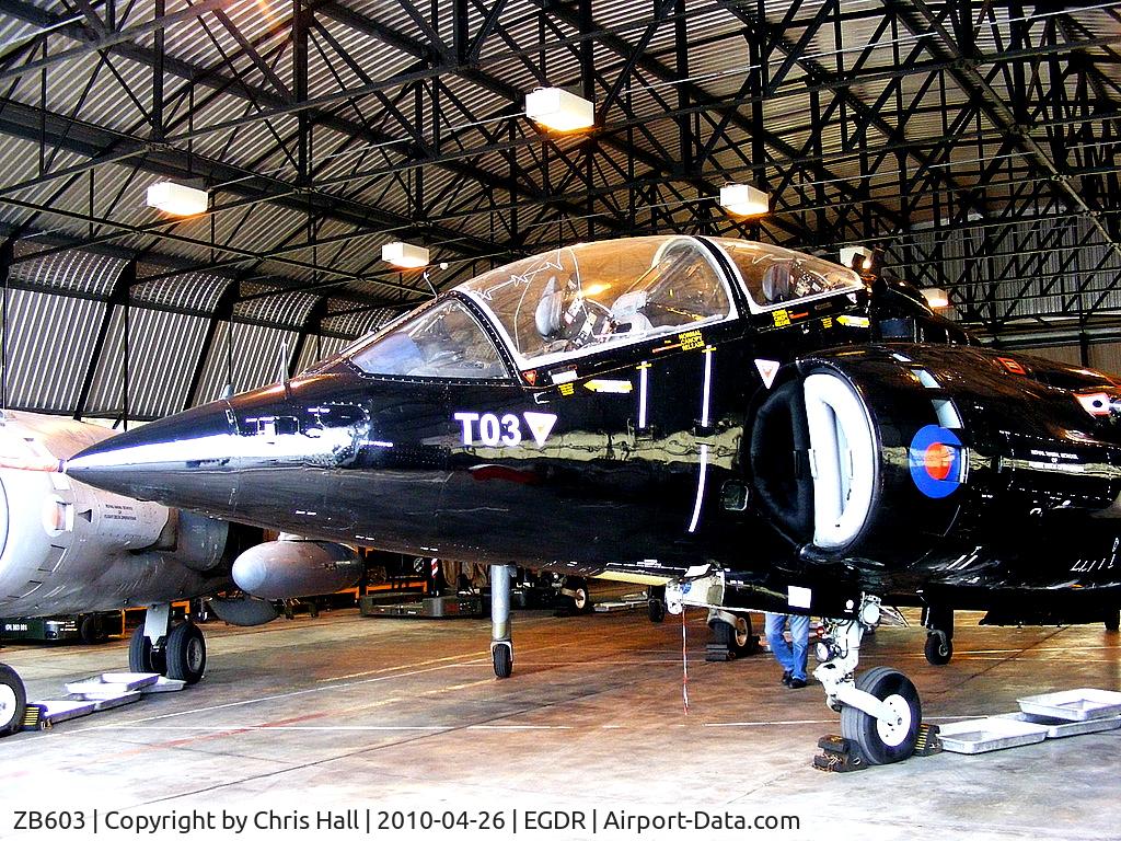ZB603, 1983 British Aerospace Harrier T.8 C/N 212035, H.S. Harrier T.8 with the School of Flight Deck Operations at RNAS Culdrose