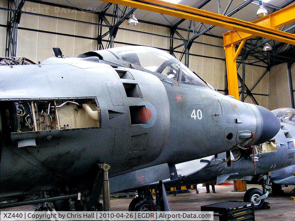 XZ440, 1979 British Aerospace Sea Harrier FRS.1 C/N 41H-912003, With the School of Flight Deck Operations at RNAS Culdrose