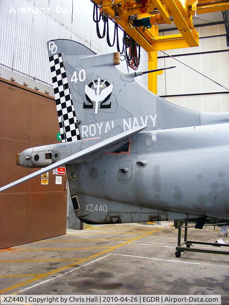 XZ440, 1979 British Aerospace Sea Harrier FRS.1 C/N 41H-912003, With the School of Flight Deck Operations at RNAS Culdrose