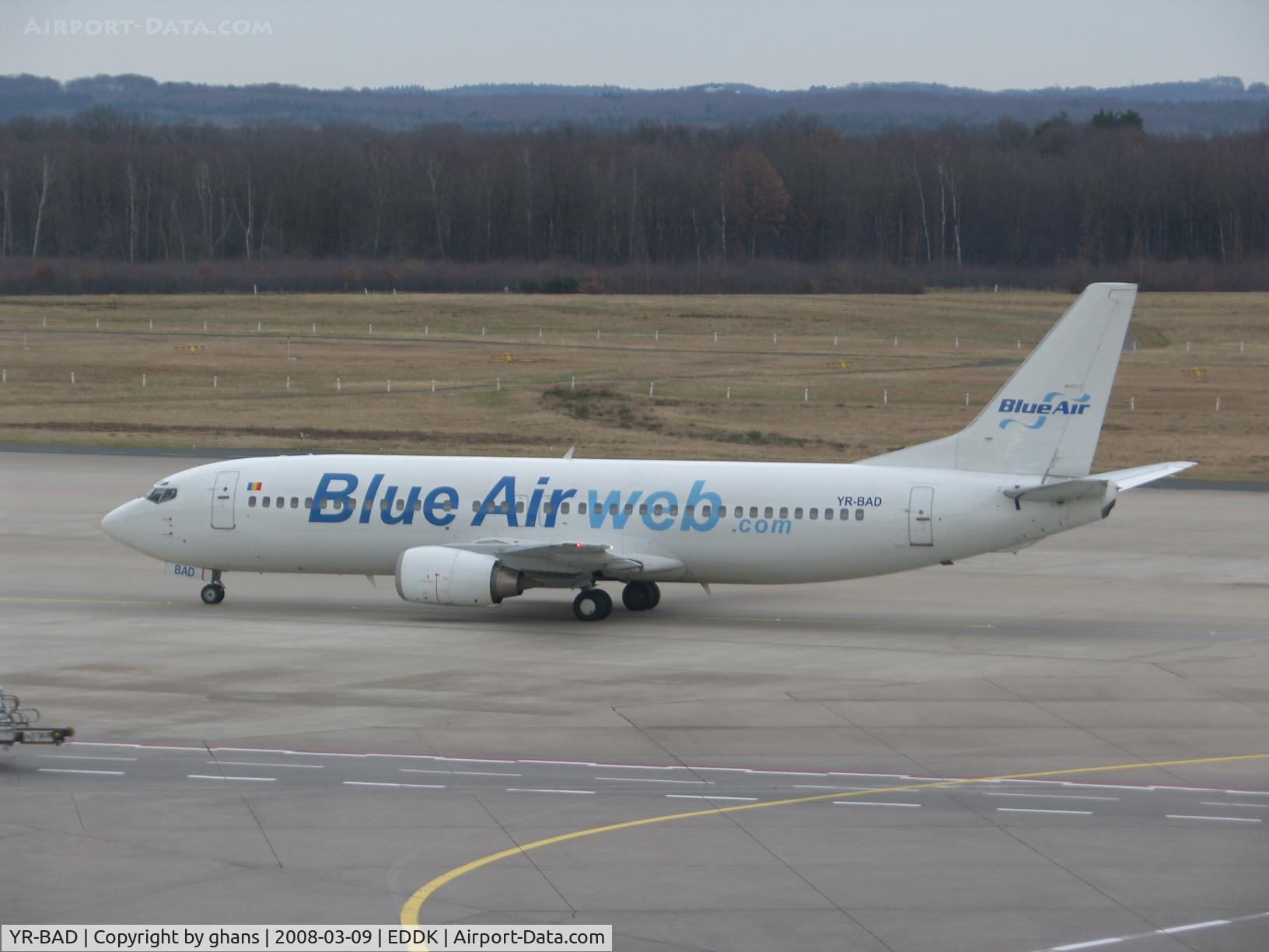 YR-BAD, 1992 Boeing 737-4C9 C/N 25429, Blue Air