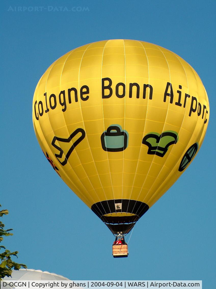 D-OCGN, 2004 Schroeder Fire Balloons G.30 C/N 1114, Cologne-Bonn Airport