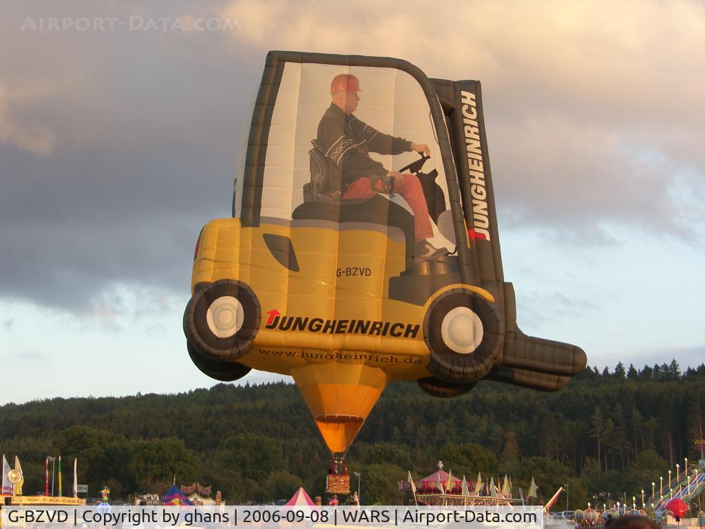 G-BZVD, 2001 Cameron Balloons Ltd COLT FORKLIFT-105 C/N 10084, Jungheinrich