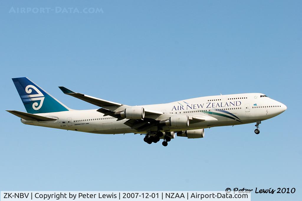 ZK-NBV, 1998 Boeing 747-419 C/N 26910, Air New Zealand Ltd., Auckland